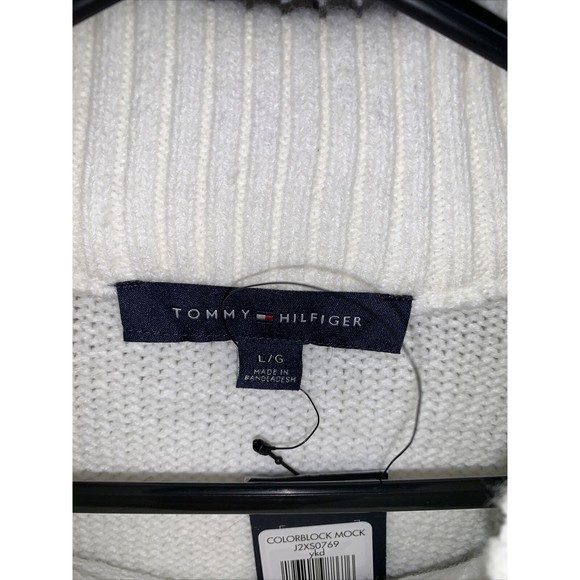 Womens Size L Tommy Hilfiger Color Block Sweater NWT - Picture 2 of 5